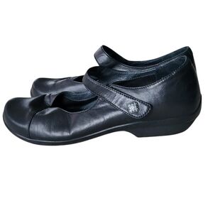 Dansko Opal Mary Jane Black Leather Shoes Size 41 (US 10)
